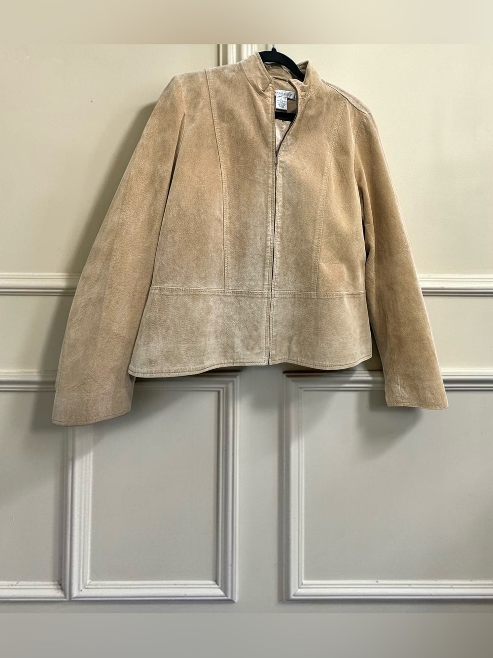 Pursuits Ltd Suede Leather Jacket. Tan/Camel. Vintage. Size: Large